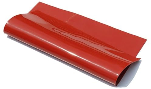 YWMEAC Tapis de Silicfeuille de Silicone, Feuille de Caoutchouc Pour Tapis de Table Résistant À La Chaleur, L250Xw250Mm/Red/2Mm