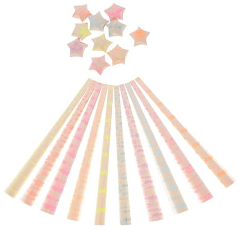 Tofficu 180stücke Origami-sterne Aus Papier Papierstreifen Zum Falten Bunte Papiersterne Origami-papierstreifen Bastelmaterial Für Dekoration Und Diy-geschenke
