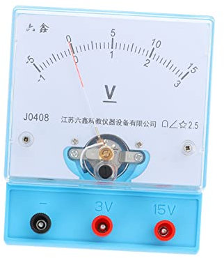 Lurrose Voltmeter Instrument Schulmessungsspannungsmesser Physikausrüstung Multimeter Wissenschaftliche Ausrüstung Im Klassenzimmer Digitales Leitfähiges Voltmeter Für Den