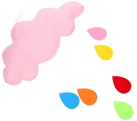 OUNONA 1Stück Wolken Dekoration Filz Regentropfen Wandbehang für Heimdekoration für Kinderzimmer und Stilvolle Räume