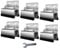 Secure Roof Rack Mount Kit with Wrench Perfect Solution for Various Van Models (6pcs)