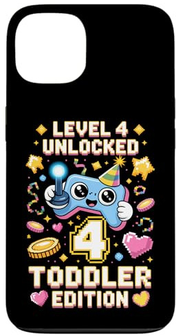 Hülle für iPhone 13 Level 4 Unlocked Toddler Edition, Spieler zum 4. Geburtstag