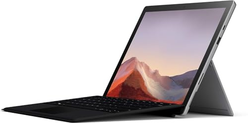 Microsoft Surface Pro 7 12.3 Touchscreen 2-in-1 Tablet/Laptop, Intel Core i7-1065G7 (10th Gen, up to 3.9 GHz), 16GB RAM, 256GB SSD, Windows 11 Pro, Black, UK QWERTY Keyboard (Renewed)