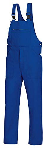 BP Workwear Basic 1413-060-13 Latzhose - Verstellbarer Bund - Kunststoff-Clip-Verschlüsse - Reine Baumwolle - Normale Passform - Größe: 48 - Farbe: königsblau