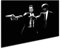 Pulp Fiction LeinwandBild 100x70cm k. Poster ! Bild fertig auf Keilrahmen ! Pop Art Wandbilder, Bilder zur Dekoration - Deko. Film / Movie / Tv Stars Kunstdrucke und Gemälde