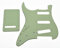 KAISH Lefty ST/Strat Style SSS Pickguard Linkshänder Tremolo Trem Cover Rückplatte für USA/Mexiko Stratocaster/Strat Mint Green 3-lagig