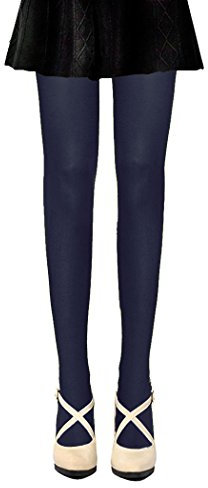 Collants Voile Opaques 50 Deniers, Bleu Marine, Taille Unique T1 à T3 (36-38-40)