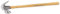 Silverline HA05B Klauenhammer mit Hartholzstiel 454 g