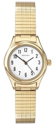 Sekonda Women's 25mm Analogue Easy Reader Watch White Dial Stainless Steel Expandable Bracelet Mineral Glass 30m Water Resistant 2 Year Guarantee