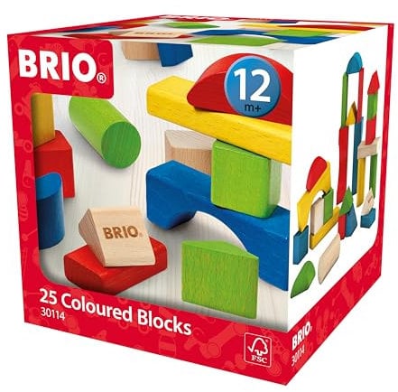 BRIO Bunte Holzbausteine 25 Teile - 30114