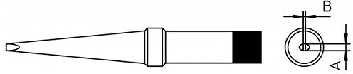 Weller 4PTK7-1 Panne de fer à souder forme longue Taille de la panne 1.2 mm Contenu 1 pc(s)