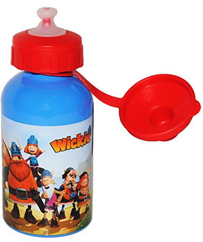 Trinkflasche Wickie und die starken Männer - aus Aluminium 250 ml - auslaufsicher - für Kinder Aluflasche - Flasche/Mädchen & Jungen - Wikinger Vicke - ..
