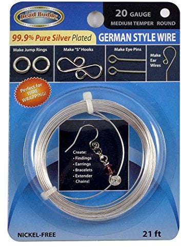 Bead Buddy 20 Gauge 99.9% Pure Silver Plated German Style Craft Wire