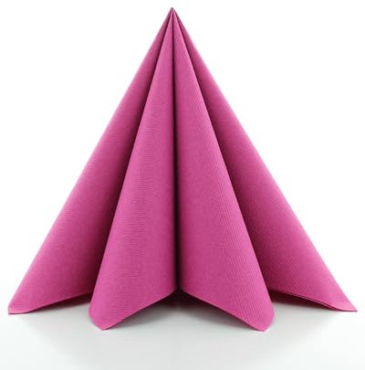 Sovie HORECA Serviette in Violett aus Linclass Airlaid, stoffähnliche Einwegservietten ideal für Hochzeit & Partys, 40 x 40 cm, 50 stück
