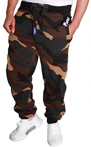 RMK Herren Hose Jogginghose Sporthose Trainingshose H.02H.02 (Camouflage EL Monte) XXL