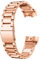 Rameng Uhrenarmband, 22/20/18/16/14°mm, Magnetverschluss mit Schnalle, Milanaise, Edelstahl, für Smartwatch und klassische Armbanduhren, roségold, 20 mm