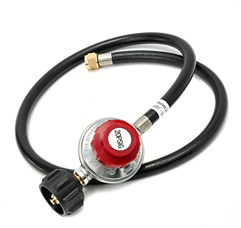 TuToy 20PSI einstellbare Propan gasregulator Hochdruck LPG Heizung Brenner Ofen Fritteuse mit 4ft Schlauch