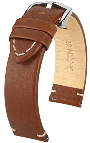 HIRSCH Herren Uhrenarmband Kalbsleder Modell Ranger 22 mm Goldbraun