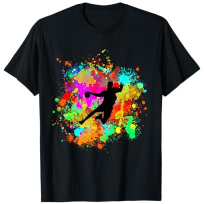 Cooler Handball Spieler mit Harz Ball für sichere Treffer T-Shirt