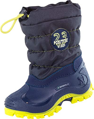 Spirale Eric Stivali da neve, Unisex - Bambini, Blu (Blu/Lime 02319456), 21 EU (4 UK)