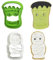 Decora 0255092 Set 2 Tagliapasta Monsters, In Plastica, Il Kit Ideale per Creare Decorazioni in Pasta di Zucchero o di Gomma, Made in Italy, Design originale. Confezione da 2 pezzi.