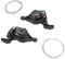 Broco Shifter 3X6 Vitesse,Dérailleur de Vélo, 1 Paire Speed Triple Vitesse vélo Maj Dérailleur Gauche/Droite Shifter (3x7Speed)