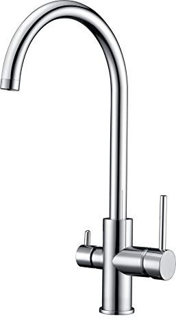IMEX - Grifo Osmosis de Cocina, Monomando de fregadero con mezclador Agua Frio/Caliente - Serie PIREO GOS003