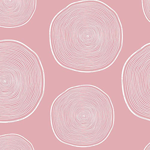 ecosoul Wachstuchtischdecke Oslo rosa weiß Punkte Kreise (8,-€/Meter) Wachstischdecke Schutzdecke Gartentischdecke abwaschbar Meterware Breite:140cm Länge:100cm
