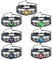 QYZHIZ [7 PACK] Adjustable Genshin Impact Bracelet, Yuanshen Luminous Bracelets, God's Eye Time Gem Bracelet of Fire, Ice, Wind, Grass, Rock, Thunder, Water