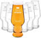 Maverton set Bicchieri per la Birra x6 - particolari - in vetro con personalizzazione - capienza 400 ml - H20 cm x Ø7,8 cm - Perfetti per ogni uomo amante della buona Birra - perfetto