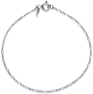 Silberketten Store Silberarmband Figaro 1,4mm Breite - 925 Silber, Länge wählbar von 16-23cm