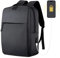 hi-chshopping Zaino uomo lavoro, viaggi, ufficio. Zaino porta pc 20 L, Tante tasche. Zainetto per laptop, tablet, ipad. Resistente, Impermeabile, include cavo USB per Powerbank. Unisex, Ultraleggero