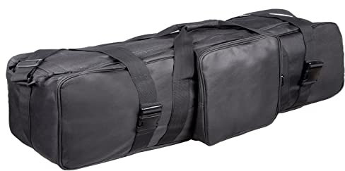 PYXEL STUDIO Heavy Duty Photography Lighting Equipment Carry Case Bag - 43'' x 10'' 9'' / 110cm 26cm 22cm Portable Lightweight Storage for Camera Video Monolight Tripod Light stand, Black