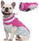 OUOBOB Hunde-Winterjacke, gemütlicher, reflektierender, wasserdichter Hundemantel, winddicht, warmes Haustierkleidung, bequemes kaltes Wetter, Fleece-Bekleidung, mittelgroße und große Hunde, Welpen