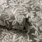 Grandeco Mae Painted Jungle Leaves Linen Textured Wallpaper, Charcoal Black