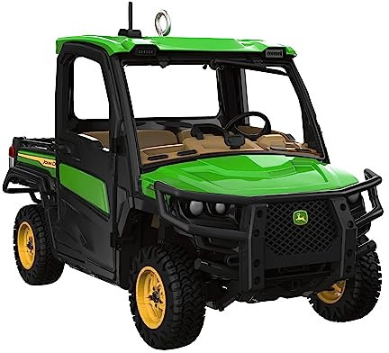 Hallmark Keepsake Weihnachtsschmuck 2023, John Deere Gator XUV835R Nutzfahrzeug Metall, Geschenke für Autosammler,
