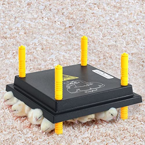 MOONAIRY Placa calefactora para Pollitos y patitos, Calentador De Gallinero, Calentador De Pollos, Criadora De Pollitos, 25x25 cm