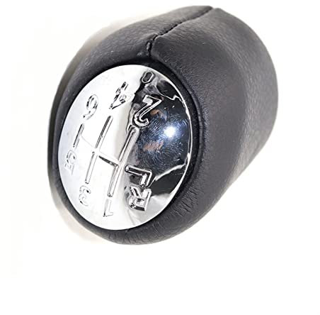 FLOSI Para Renault Para Laguna II 2 Mk2 2001 2002 2003 2004 2005 2006 2007 6 Perilla De Cambio De Marchas Para Coche Con Tapas Cromadas De Cuero Palanca Cambios