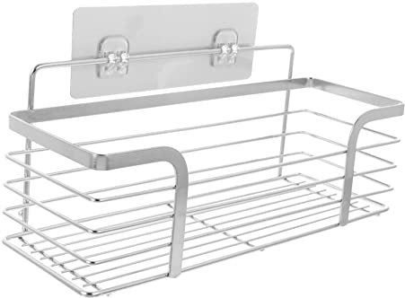 Warmhm 1 Stück Edelstahl Toilettenpapier Ablagekorb Wandkorb Lagerregal Hängende Drahtkorb Regale Küchenregal Metall Wandkorb Schwimmende Regale Set Duschregal