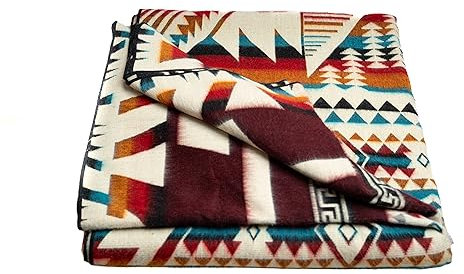Alpaca World Alpaka-Wolldecke, Überwurf, atmungsaktiv, hypoallergen, ultraweich, groß, warm, traditionell, handgefertigt, 215.9x203.2 cm, nicht kratzend oder juckend (Schwarz, Beige, Variety)
