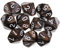Yourandoll 10 STÜCKE Polyedrische Würfel D10 Würfel Dice Spielwürfel 10-seitig Würfel for DND RPG Brettspiel Kartenspiel (Kaffee Grau)
