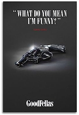 Goodfellas Filmposter auf Leinwand, Raumdekor, Poster für Schlafzimmer, Wohnzimmer, Wände, 60 x 90 cm, ungerahmter Stil