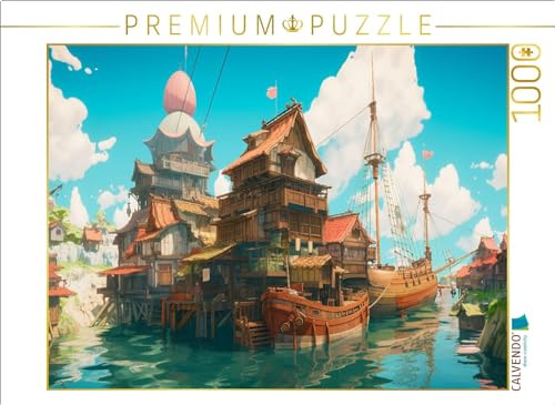CALVENDO Puzzle Wohnen auf dem Wasser | 1000 Teile Lege-Größe 64 x 48 cm Foto-Puzzle für glückliche Stunden