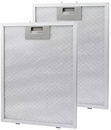 Grease Filter Metal Mesh, 2PCS Universal Cooker Hood Grease Filter Metal 320x260mm Kitchen Hood Filters Metal Mesh Extractor Hood Vent Filter for HOWDENS LAMONA