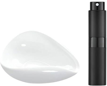 Oxtxuzdm Taza dosificadora profesional de granos de café, accesorios de café, bandeja dosificadora de cerámica, botella pulverizadora, adecuada para botellas de spray de preparación consistente