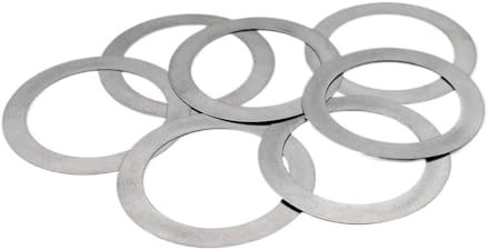 5-teiliges Sortiment an flachen Unterlegscheiben, M38 M40 M42 M45 M50 Achslager-Abstandshalter, Dicke 0,1 mm dünne Unterlegscheiben for Schläuche(42x52)