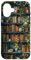 Hülle für iPhone 16 Bücher und Kaffee Vintage Library