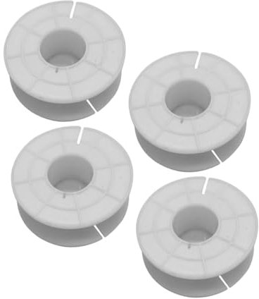Generisch 4 Stück Audiospulenkörper Kabelmanagement Drahtwickelspule Speicherrolle Kabelaufwicklung Wohnmobil-Kabeltrommel Lagerung aus Kunststoff Mikrofonhalterung Kabelspule Plastik Weiß