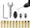Spannmutter für Spannhülse, Spannmutter mit rotierender Spannhülse,Schnellwechselnde Spannmutter Präzision Spannzange Set - Drehwerkzeug aus Stahl Robuste Spannmutter-Set für Männer, Freund, Papa