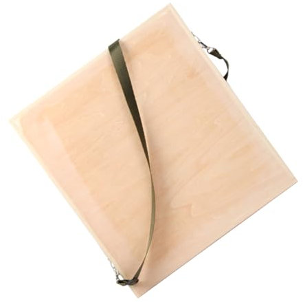 SHINEOFI Zeichenbrett Aus Holz Tragbares Malbrett Mit Schultergurt Künstlerholzplatte Für Zeichnen Und Malen Für Schüler Und Künstler